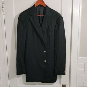 Zegna 15 Milmil 15 Black Wool Jacket